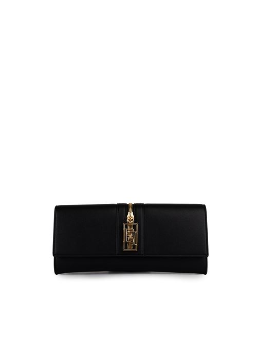 Borsa baguette con zip effetto pelle nero Elisabetta Franchi | BS74A47E2110